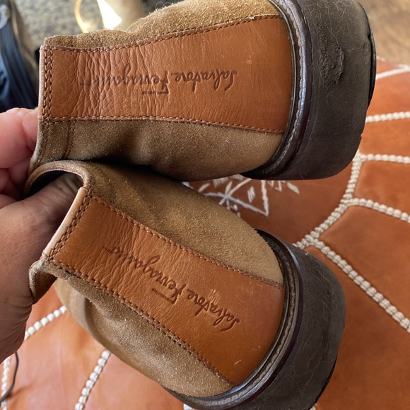 MUST SELL MOVING- ********* SALVATORE FERRAGAMO Men’s sz 12 Chukka brown - Picture 5 of 10